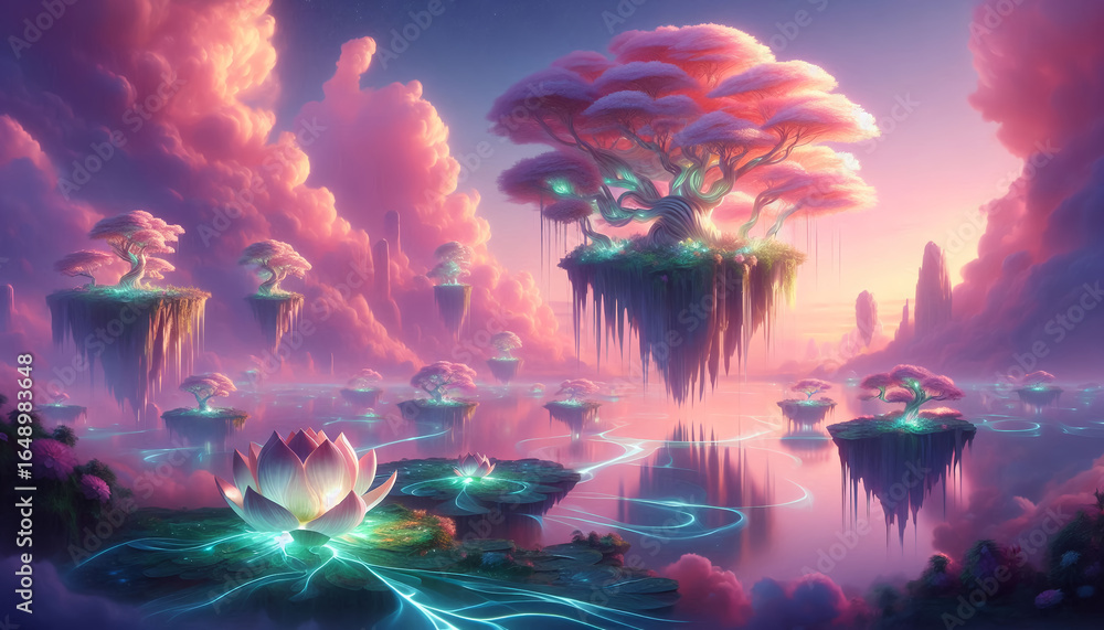 Obraz premium The Garden Beyond the Veil
