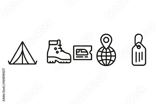 Camping gear, travel essentials, and planning tools for outdoor adventures at popular hiking destinations
