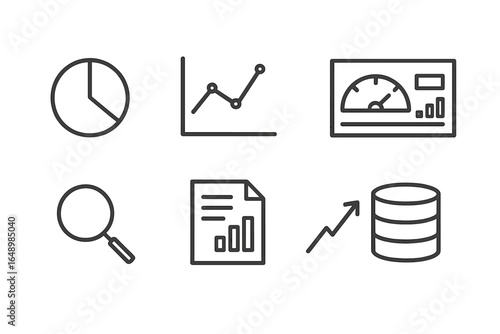 Visual representation of data analysis tools and techniques for business insights and decision-making