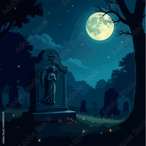 monument, isolated, crypt, burial, gothic, art, creepy, illustration, tomb, grave, tombstone, cemetery, vector, design, death, graveyard, stone, cartoon, horror, gravestone, dead, spooky, ancient, old