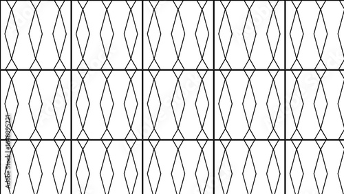 A repeating pattern of diamonds and lines black