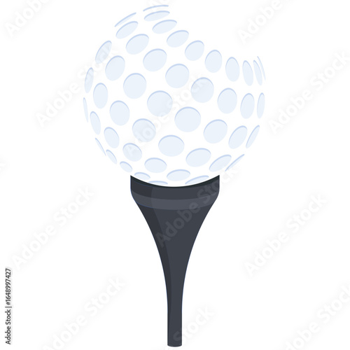 Golf Ball on Tee