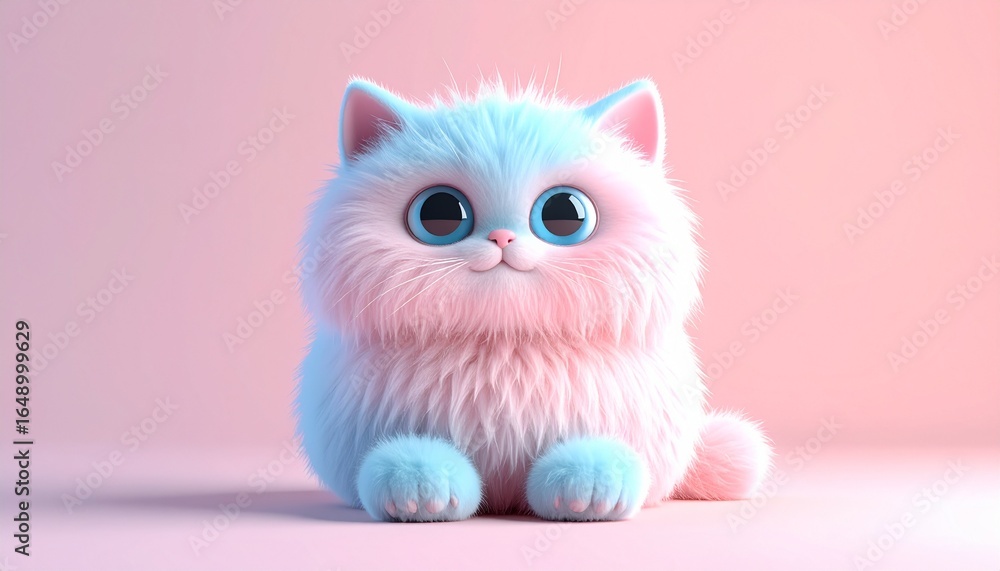 Fototapeta premium Sleepy Cat Monster