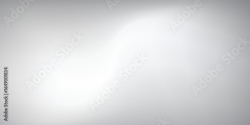 Silver foil background with metal mirror texture. Chrome gradient surface with light gloss. Vector aluminum grey sheet with reflection good art