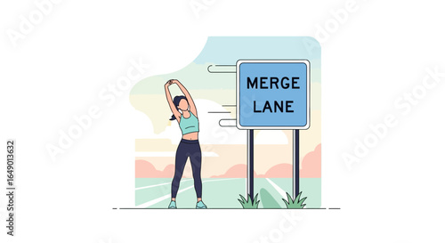 Merge Your Limits Achieve Physical Fitness Through Dedicated Exercise And Stretching