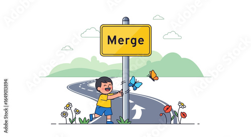 Merging Paths A Young Boy's Journey Towards Integration And New Beginnings