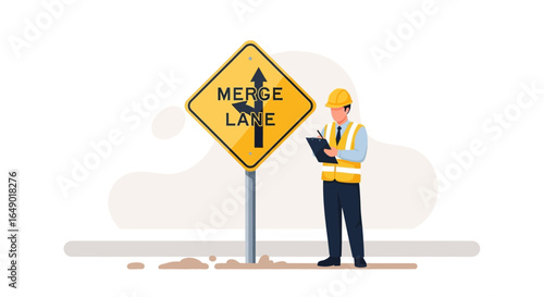 Merge Lane Roadwork Supervision For Safe Traffic Management and Construction Planning