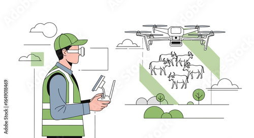 Modern Cattle Management Using Drone Technology And Augmented Reality Glasses
