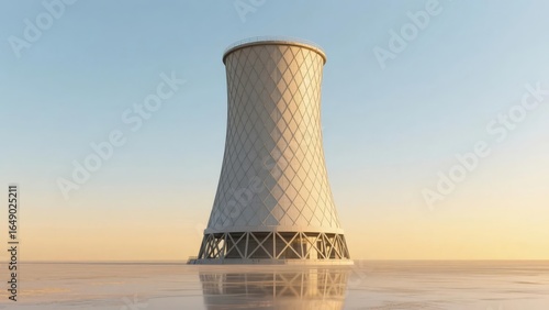 Cooling Tower Structure Against a Clear Sky