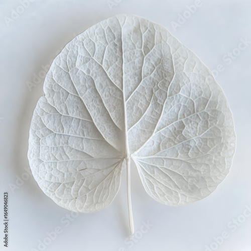 beautiful leaf on white background