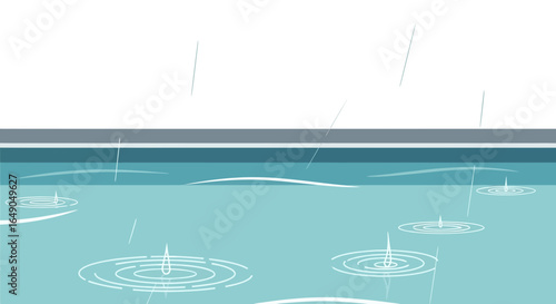 Rainy Day Backdrop For Relaxing Scenes With A Minimalist Aesthetic Style