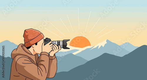 Photographer Captures The Majestic Sunrise Over Rolling Mountains During Golden Hour