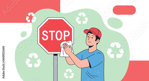 Promoting Environmental Consciousness Through Sign Cleaning And Waste Reduction Campaign