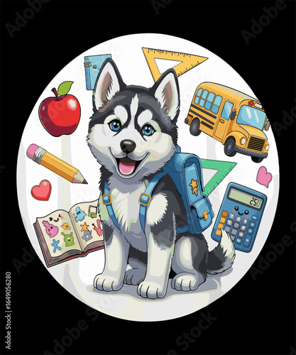 Dog back to school design for teacher and students who love dogs and surprise your classroom in your first day of school, Perfect Gift Idea for Boys Girls Teachers dog lovers, and owners to celebrate 