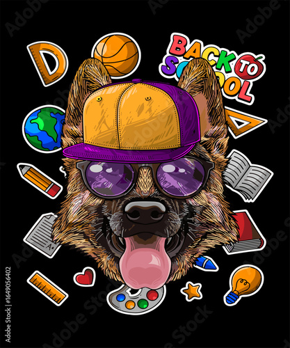 Dog back to school design for teacher and students who love dogs and surprise your classroom in your first day of school, Perfect Gift Idea for Boys Girls Teachers dog lovers, and owners to celebrate 