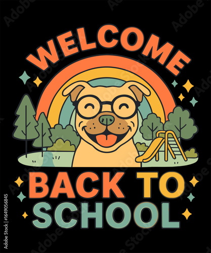 Dog back to school design for teacher and students who love dogs and surprise your classroom in your first day of school, Perfect Gift Idea for Boys Girls Teachers dog lovers, and owners to celebrate 