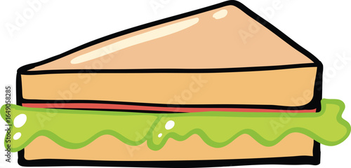 slice of sandwich 
