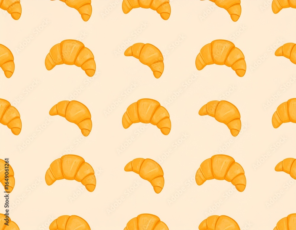 Croissants, baked goods, pastries, breakfast, food, golden, flaky, buttery, fresh, delicious, appetizing, pattern, seamless, background, texture, repeated, light, aesthetic, culinary, snack, European, Croissants, baked goods, pastries, breakfast, food, golden, flaky, buttery, fresh, delicious, appetizing, pattern, seamless, background, texture, repeated, light, aesthetic, culinary, snack, European,