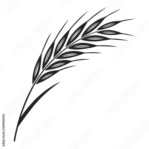 Abstract representation of a straw