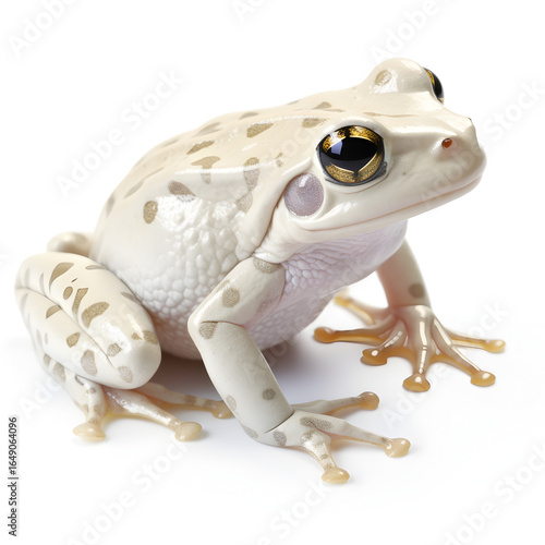frog on white background