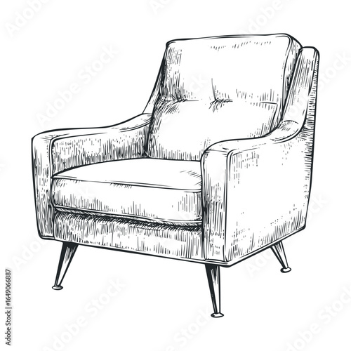 Cozy armchair design for modern living spaces and relaxation