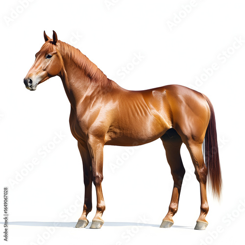 horse isolated on white background