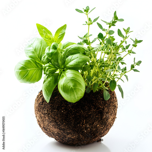 fresh basil plant