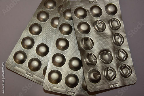 used pill blister packs
