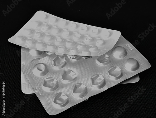 used pill blister packs
