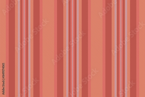 Mamask seamless texture vertical, performance lines stripe background. Contour textile fabric vector pattern in red and orange colors.