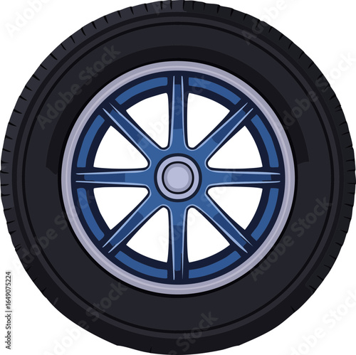 car wheel isolated on white
