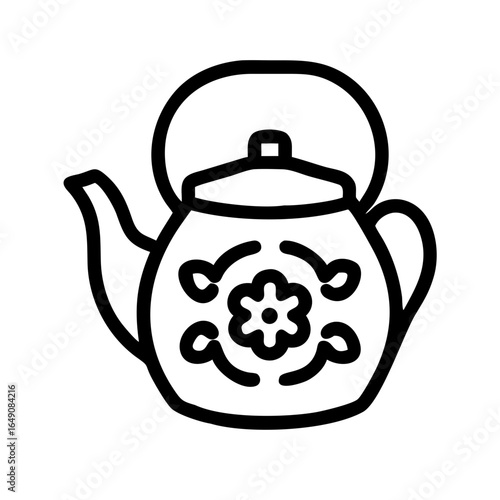 teapot isolated on white