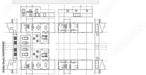 residential building plan concept draft project