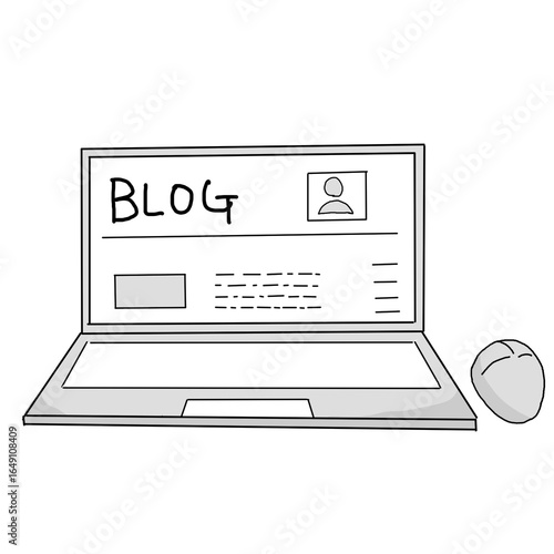 ブログのイラスト　PC