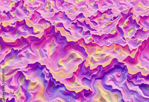 Abstract seamless pattern of topographic contour lines representing mountain relief ,  lines,  seamless background
