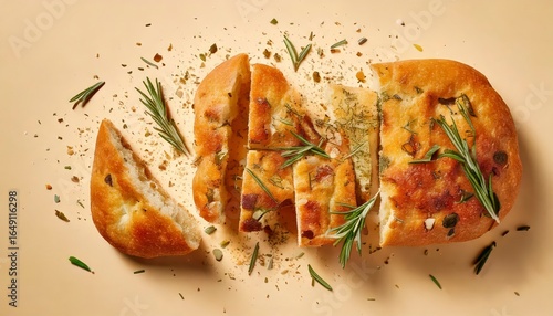Olive oil focaccia bread