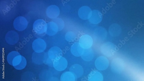 Abstract Blue Bokeh Lights and Lens Flare 4k video