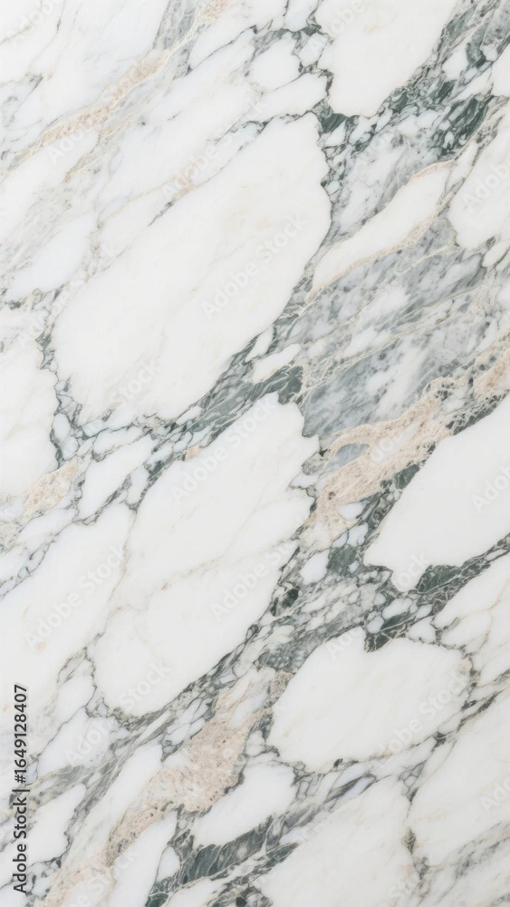Fototapeta premium Elegant White Marble with Intricate Gray and Pink Veins
