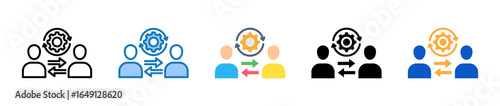 Approach multiple style icons set design vector illustration. 