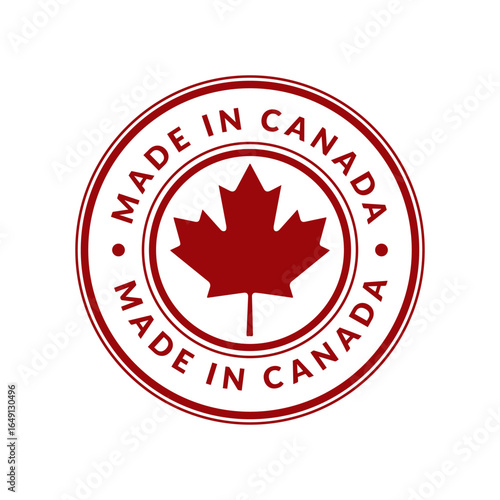 Made in Canada rubber stamp vector