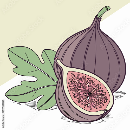 Fresh Figs A Delicious Illustration of Nature's Sweetness