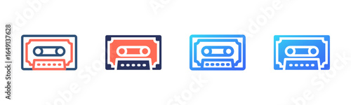 Cassette Tape icon sheet multi style collection