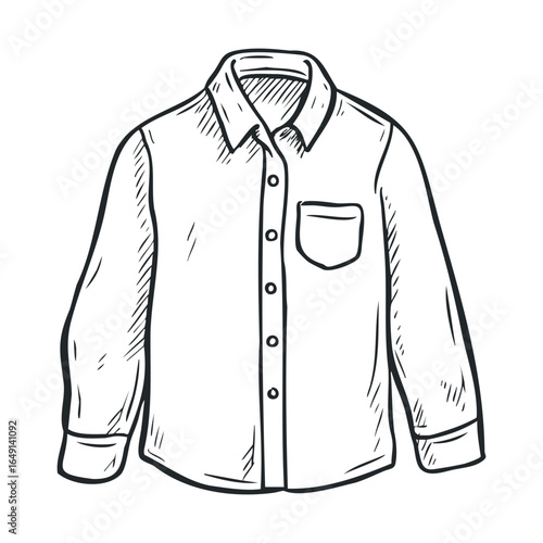 Casual long sleeve shirt design for fashion and apparel