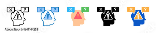 Issue multiple style icons set design vector illustration. 