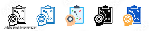 Strategic multiple style icons set design vector illustration. 