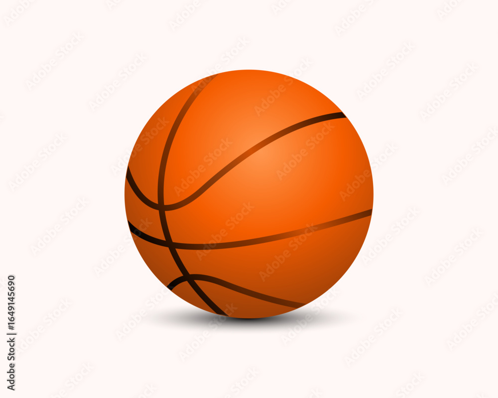 Obraz premium orange basketball ball