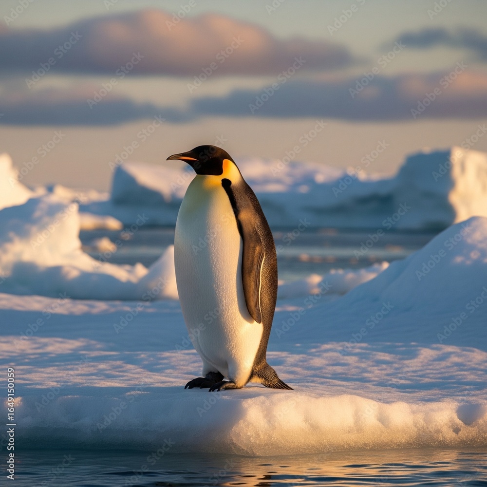 Fototapeta premium penguin on the rocks