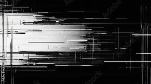 A black and white image with a lot of lines and no clear subject