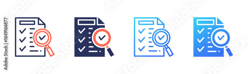 Conclusion icon sheet multi style collection