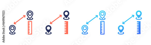 Measurement icon sheet multi style collection